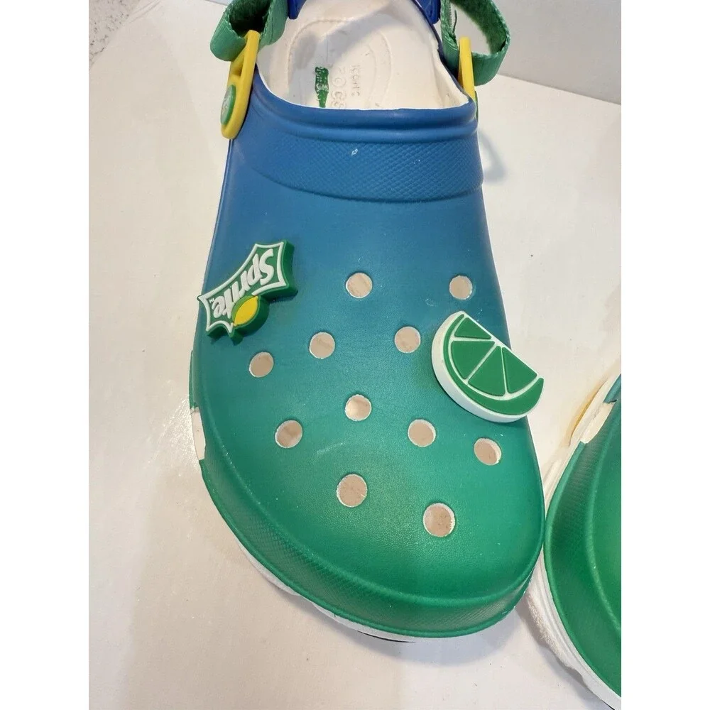 Crocs Sprite Coca-Cola Clog M 10 W 12 Green Lemon Comfort All Terrain Sandals
